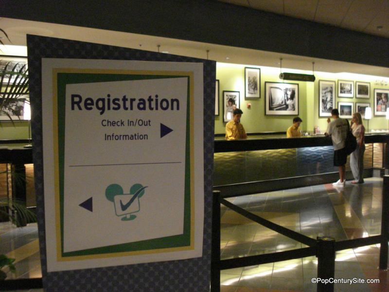 Registration and Online Check in lines